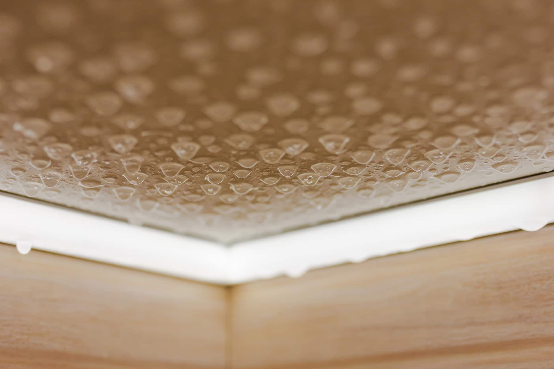 Ceiling staining that reveals hidden moisture above